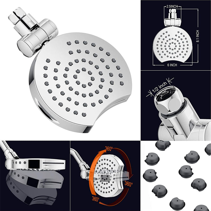 multi-function shower top spray rotating shower head four modes - V.I.P Digital Presence