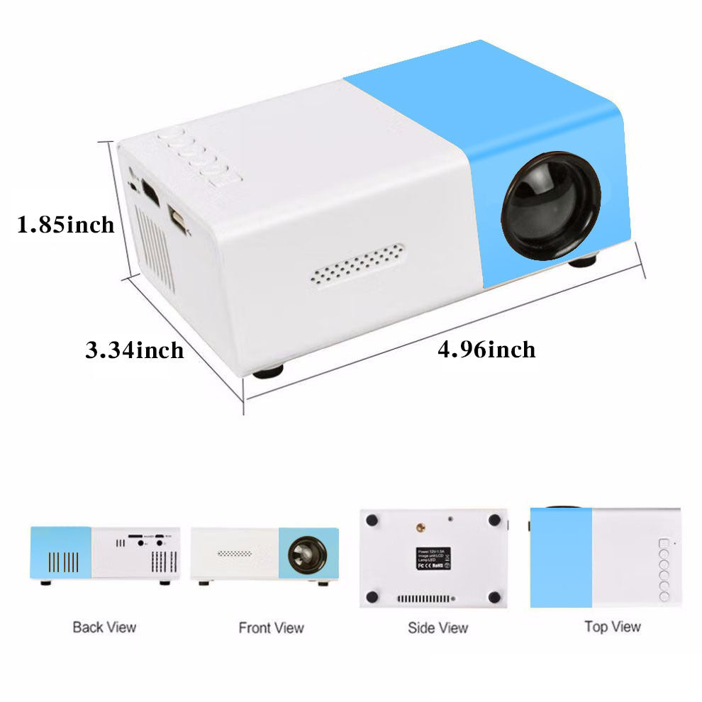 1pc Portable Movie Projector with WiFi, HDMI, USB, and iOS/Android Compatibility - Perfect for Meetings, Office, School, Team Bu - V.I.P Digital Presence