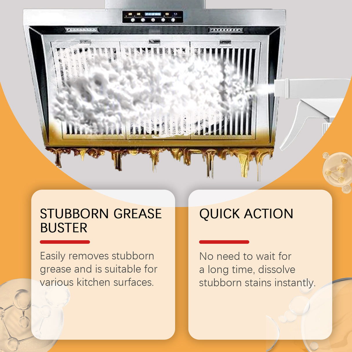 Kitchen Grease Cleaner, Multi-Effect Cleaning Kitchen Hood Stove Heavy Oil And Stubborn Dirt - V.I.P Digital Presence