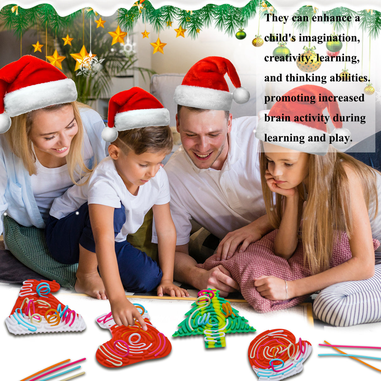 Silicone decompression toy Christmas puzzle children's sensory toy - V.I.P Digital Presence