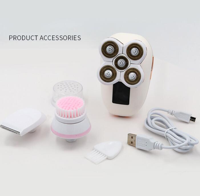 5 in 1 Ladies Shaver Electric Shaver Five Head Floating Hair Removal Apparatus Hair Removal Apparatus - V.I.P Digital Presence