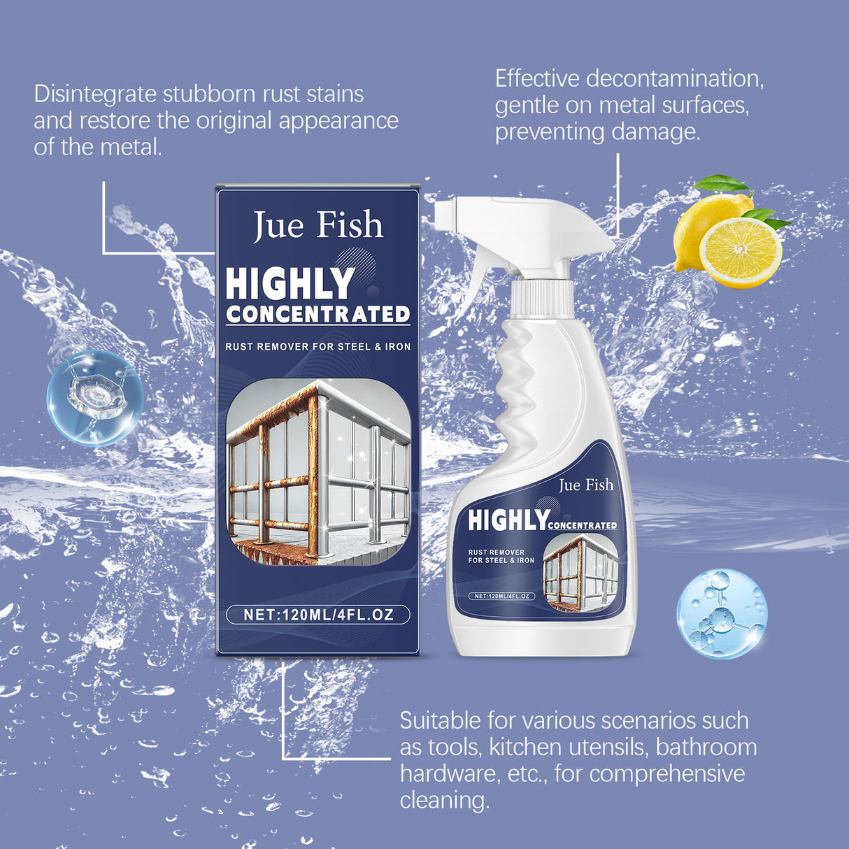 Steel Rust Remover Stainless Steel Rust Remover Cleaning Dish Sink Kitchen Utensils Cleaner - V.I.P Digital Presence