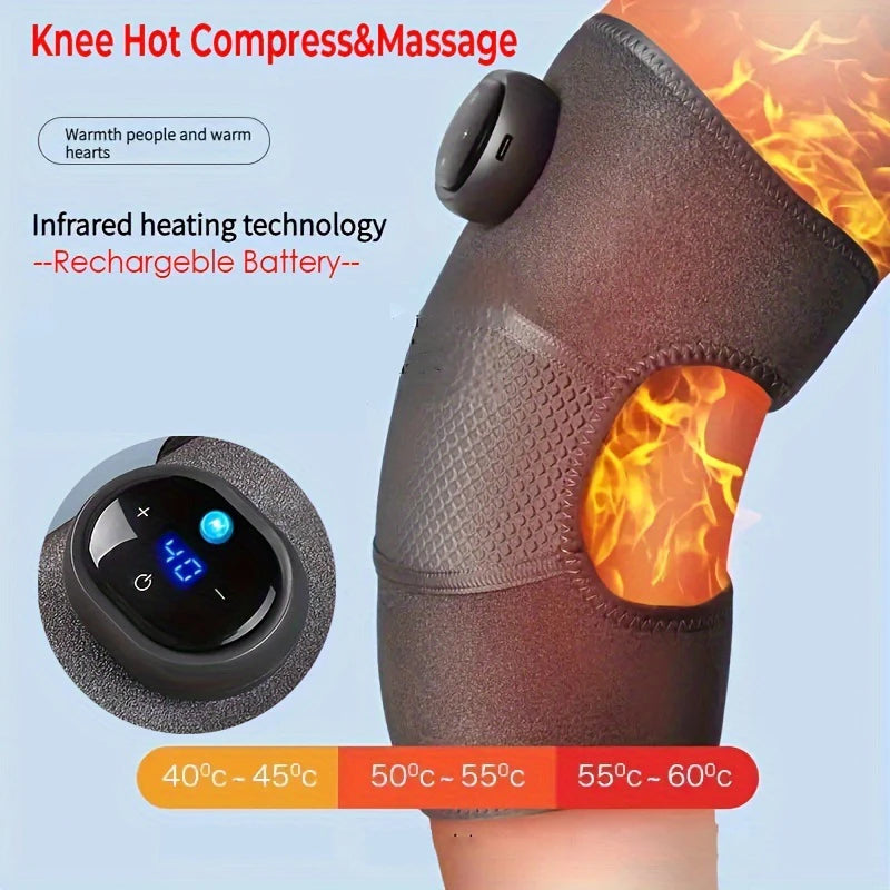 Electric heating knee pad self heating knee massager for keeping warm and treating pain in the knee joints of elderly cold legs - V.I.P Digital Presence