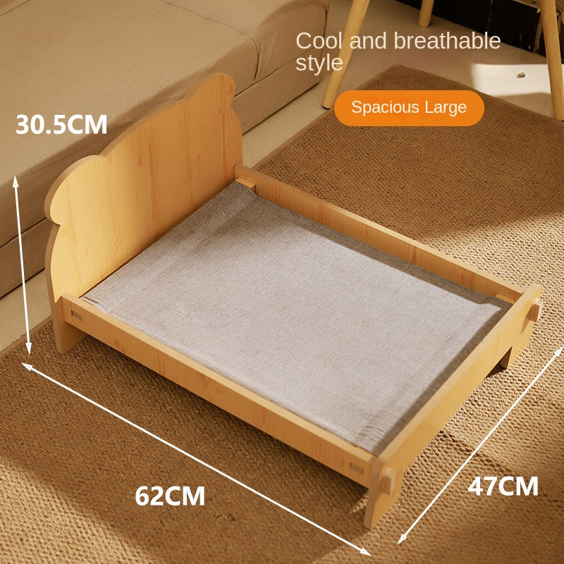 Cat Bed Universal Pet Bed Pet Nest Dog Nest Removable Solid Wood Bed Cute Kitten Princess Bed Pet Supplies - V.I.P Digital Presence