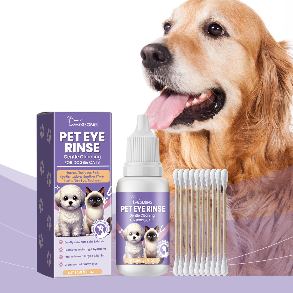 Gentle Eye Wash For Pets Gently Cleans The Eye Dirt Of Pet Cats And Dogs - V.I.P Digital Presence