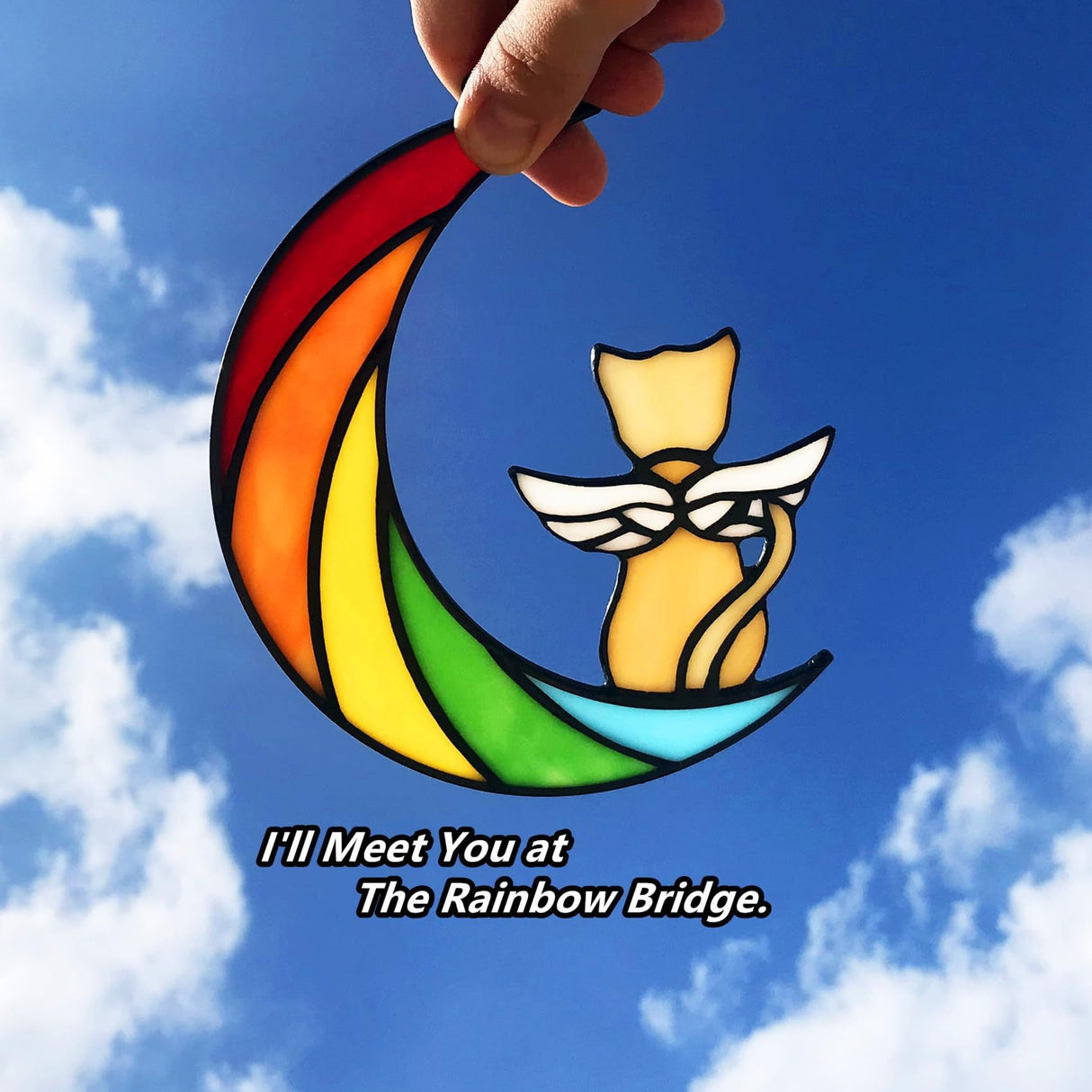 Cat enthusiast commemorative gift cute cat acrylic flat home window wall outdoor decoration pendant - V.I.P Digital Presence