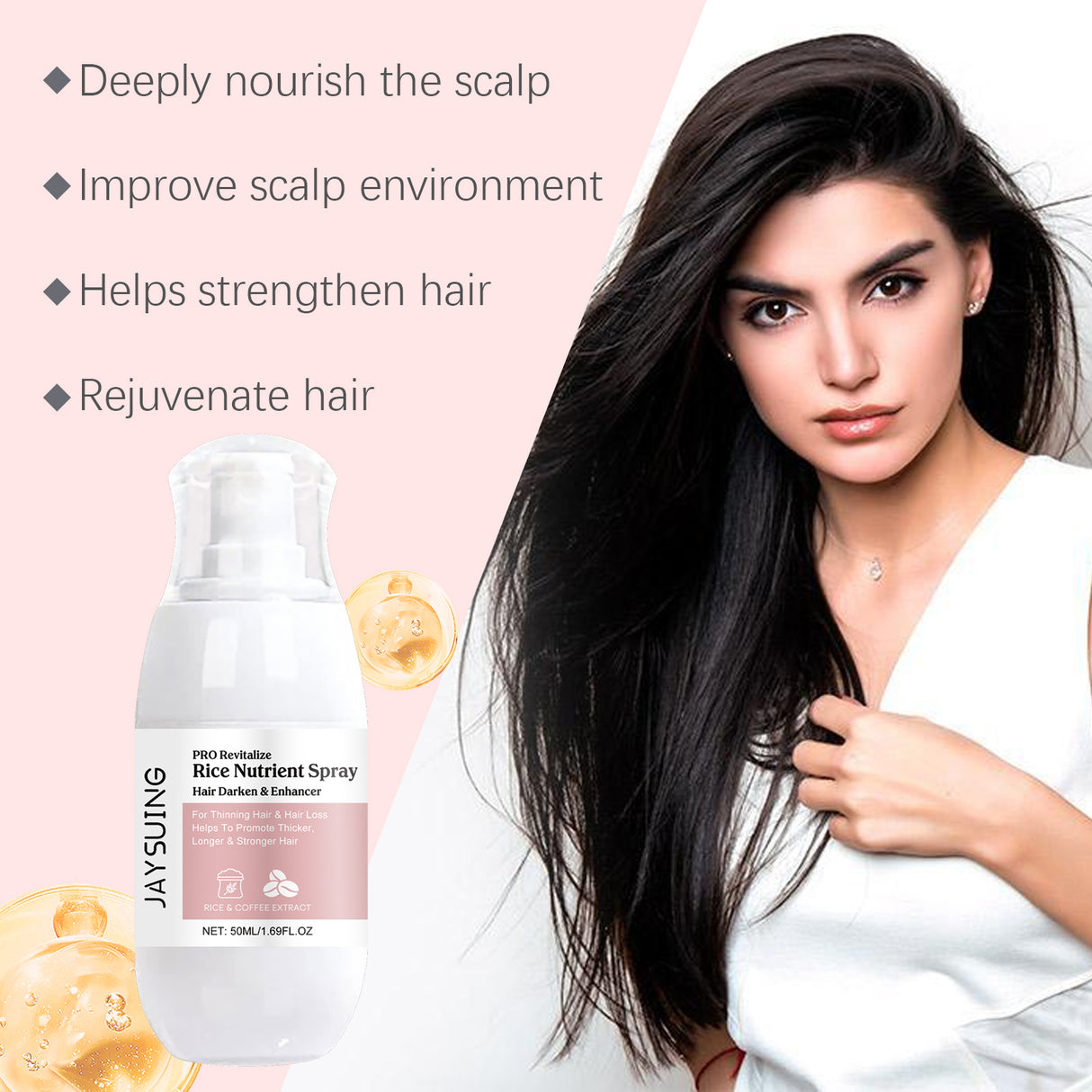 Rice Hair Care Spray Hydrates And Nourishes Hair Soft And Shiny Daily Care Spray - V.I.P Digital Presence