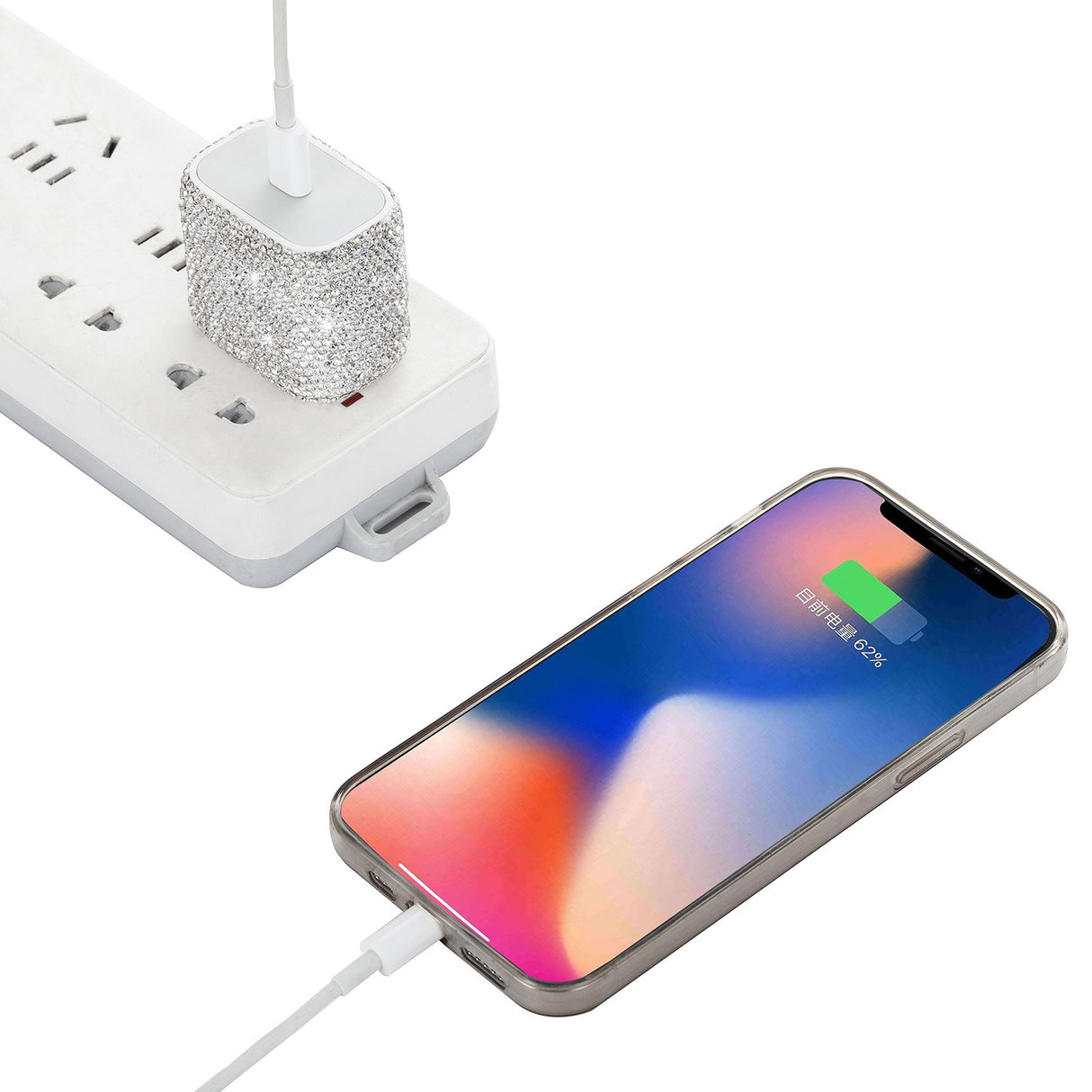 Diamond studded phone charger US standard PD20W phone charger suitable for Apple phone fast charging head - V.I.P Digital Presence