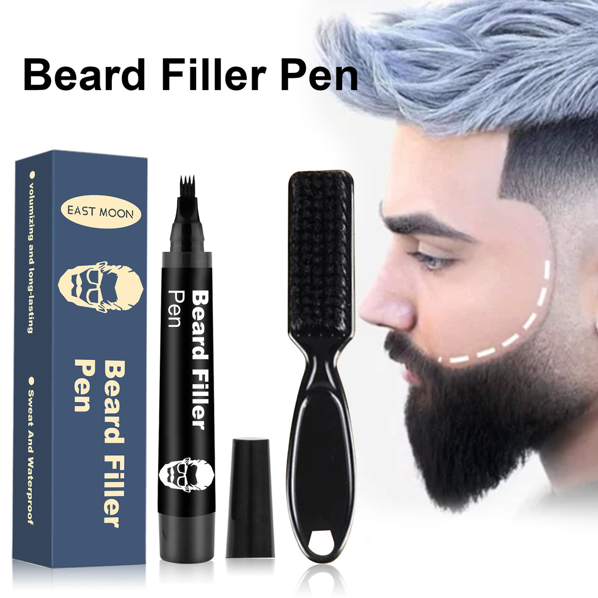 Beard Filler Pen, Detachable And Easy-To-Use Filler Pens Make It Easy To Create A Bushy Beard Hairline - V.I.P Digital Presence
