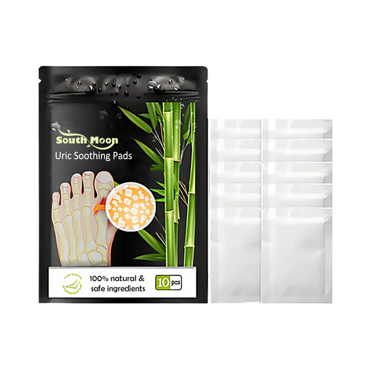 Uric Soothing Pads, Relieve Joint Pain Foot Clean Cold Dispelling Wet Foot Patch - V.I.P Digital Presence