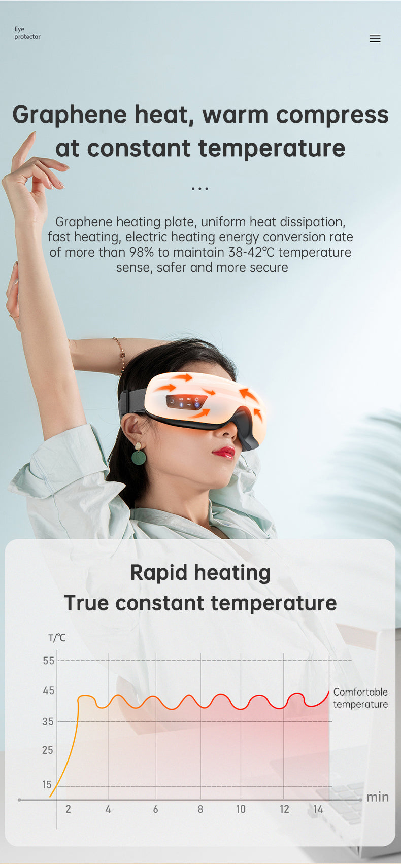 Eye Massager Air Pressure Vibration Eye Protector Bluetooth Eye Massage Relax Migraines Relief Improve Sleep - V.I.P Digital Presence