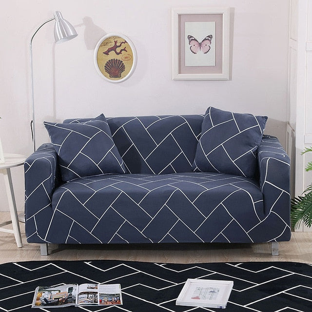 Stretch Sofa Covers Furniture Protector Polyester Loveseat Couch Cover l 1/2/3/4-seater Arm Chair Cover for Living Room