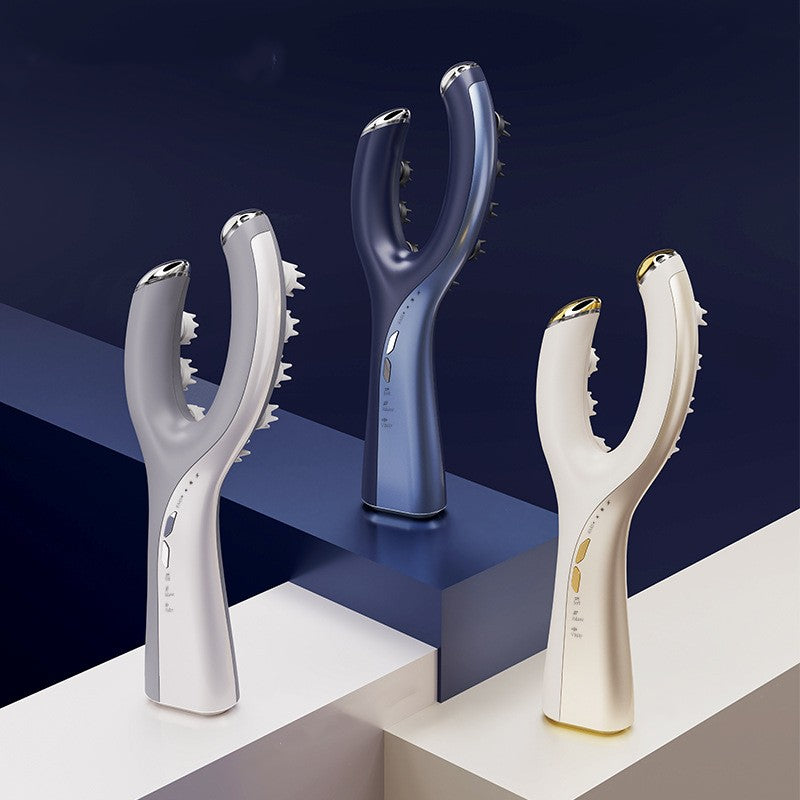 Head massager EMS micro current red light massage comb electric massage comb scalp care massager - V.I.P Digital Presence