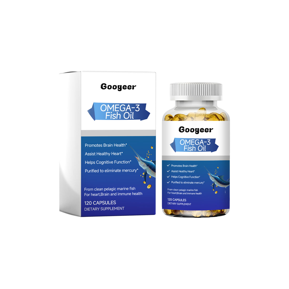 Omega-3 Fish Oil, Relieve Physical Discomfort Supplement Nutrition Enhance Immunity Health Care - V.I.P Digital Presence