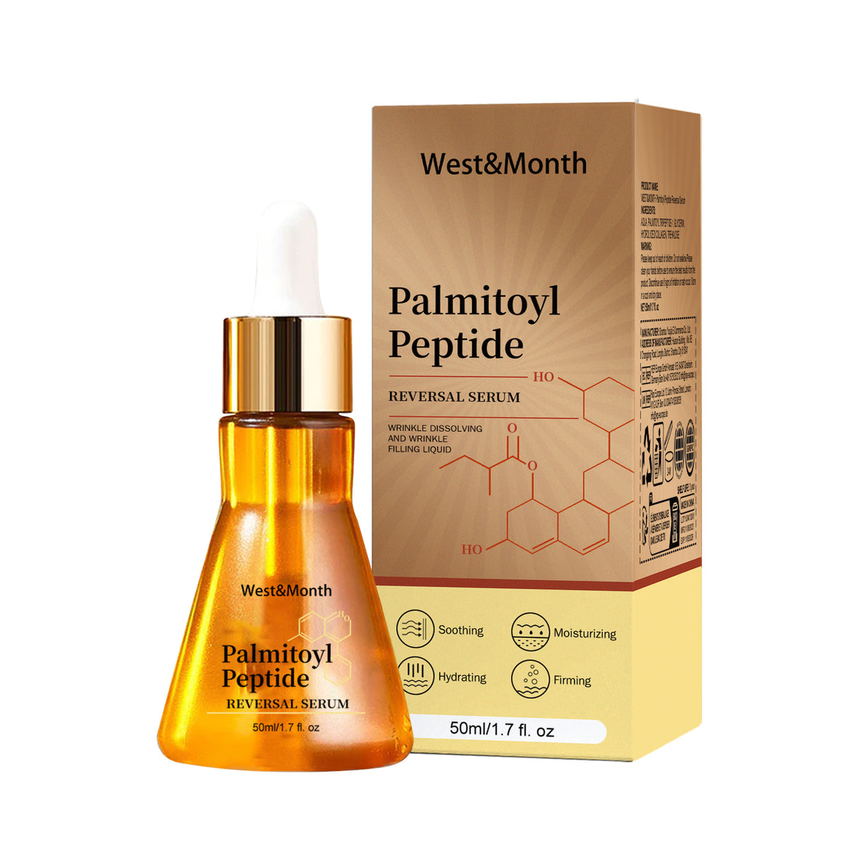 Palmitoyl Peptide Reversal Serum, Fade Lines Moisturizing Firming Anti-wrinkle Essence - V.I.P Digital Presence