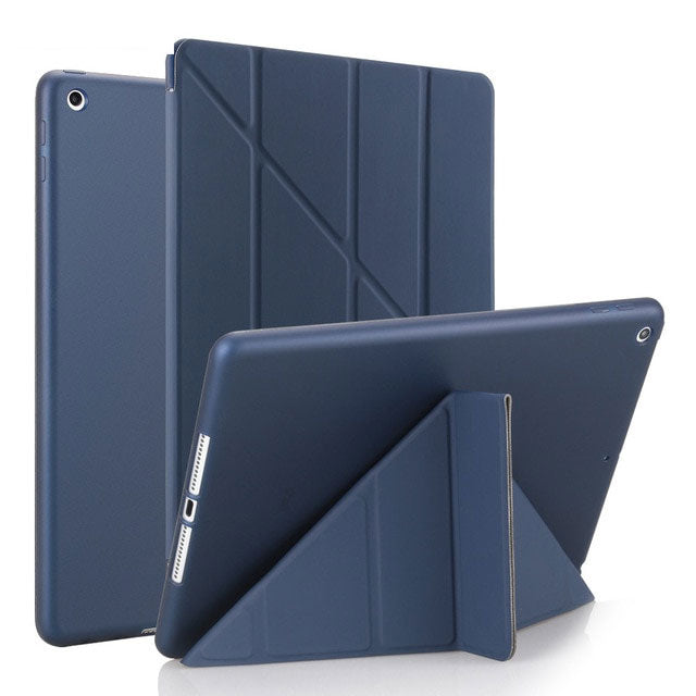 Case Cover for iPad 9.7 2017, GOLP PU Leather Magentic Smart Cover Soft TPU Back Protective Case for iPad 2018 cover A1822 A1823