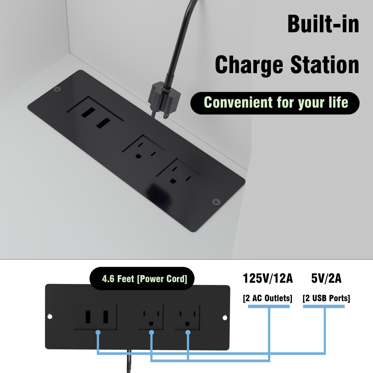 Smart mirror dressing table with drawers and storage cabinets, dressing table with bedroom dressing table, changing room