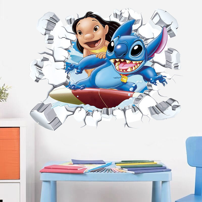 StarCraft Baby Stitch Wall Sticker Self Adhesive Picture Back Adhesive Cartoon Sticker Bedroom Dormitory Bedhead Wall Wallpaper - V.I.P Digital Presence