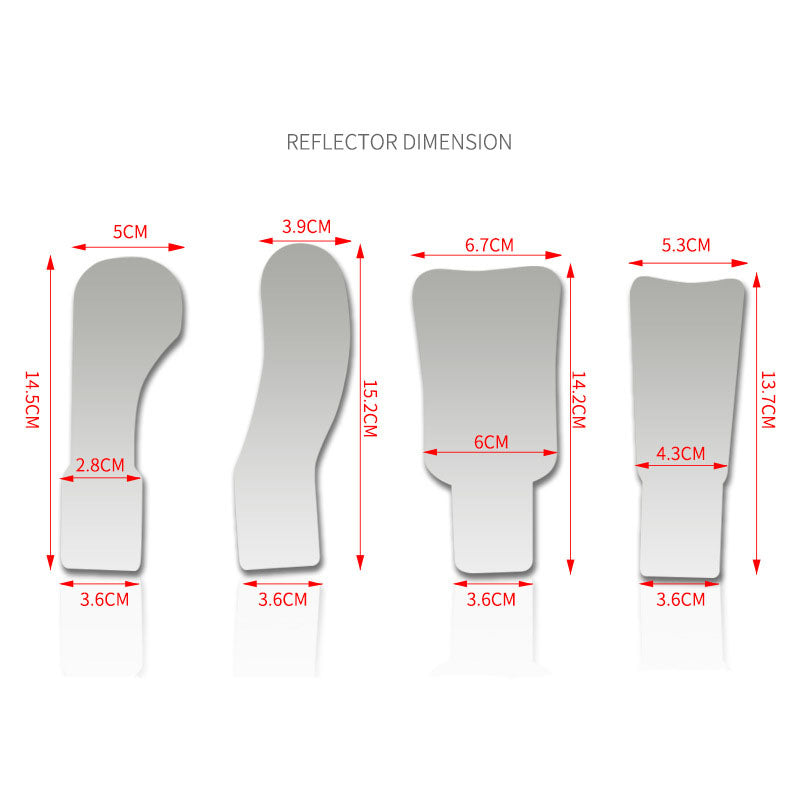 Dental Lighted Anti-Fog Mirror Set Stainless Steel Mirror Orthodontic Photo Instrument With Lighted Mirror Handle - V.I.P Digital Presence