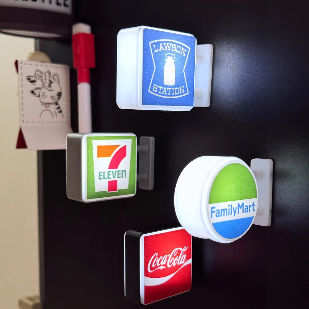 Creative refrigerator stickers convenience store lights illuminated magnetic home decorations - V.I.P Digital Presence