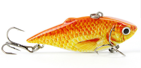 Mmlong 2.5/8.6g Vib Crankbait Lifelike Fishing Lure Slow Sinking Hard Fish Wobbler Pes