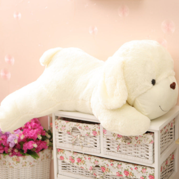 Cute Fragrant Puff Dog Plush Toy with Smiling Face Little White Puff Dog Doll - V.I.P Digital Presence