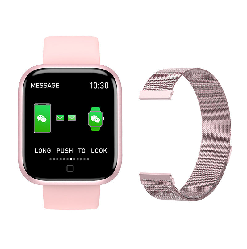 T80S Smart Bracelet Heart Rate Blood Pressure Sleep Monitoring Message Notification Chip Temperature Measurement Bracelet - V.I.P Digital Presence