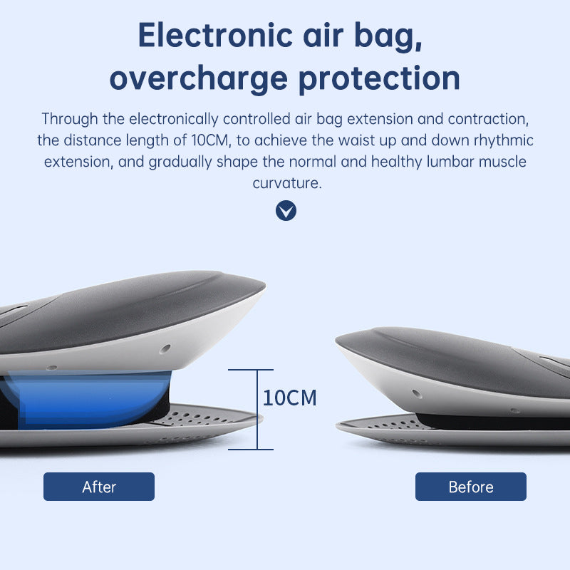 Waist Massager Lumbar Traction Inflatable Hot Compress Back Cervical Stretcher Massage Air Pressure Reduce Relief Pain - V.I.P Digital Presence