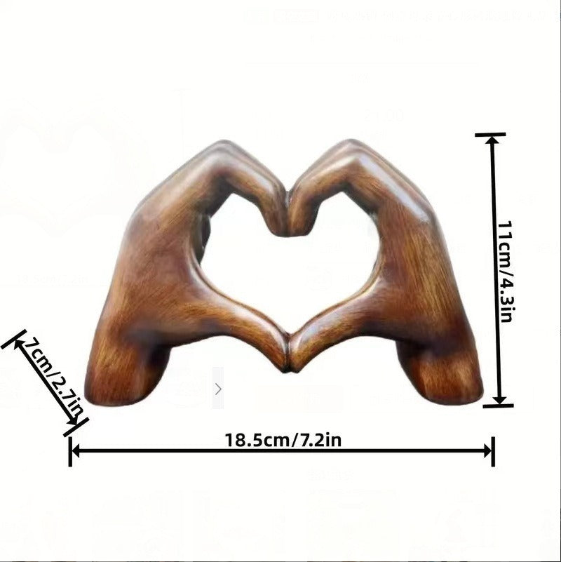 Creative Mother's Day heart-shaped resin statue gift home living room desktop decoration - V.I.P Digital Presence