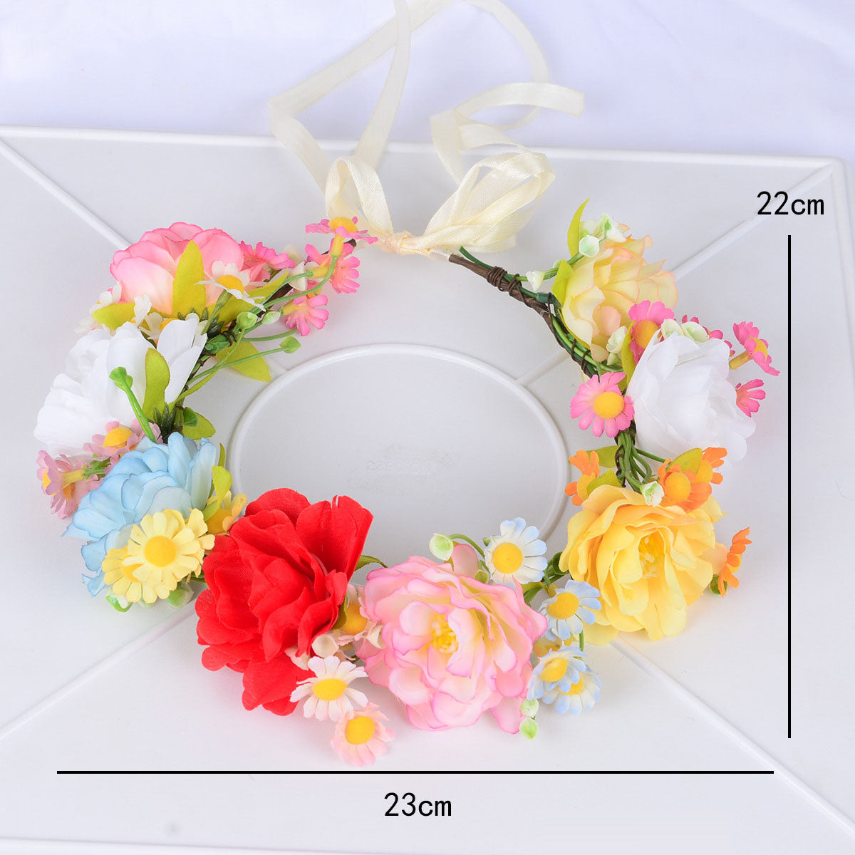 Simulated Chrysanthemum Flower Wreath, Starry Sky, Hibiscus Flower Wreath, Bridal Wedding Photography - V.I.P Digital Presence