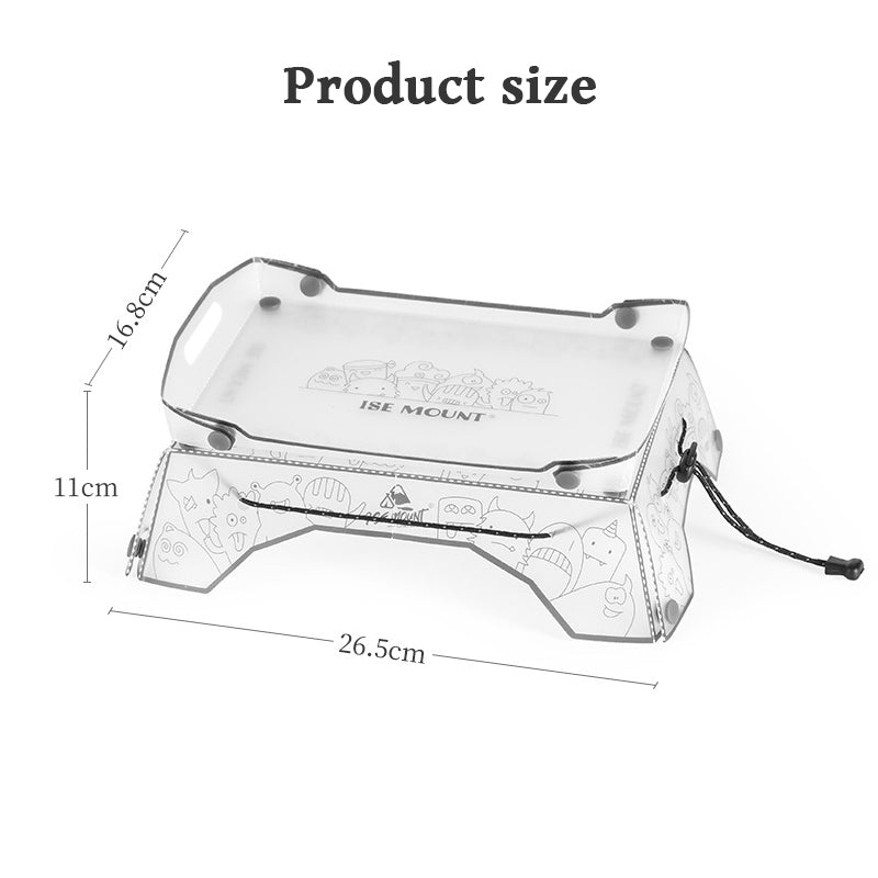 Folding Mini Table - Ultralight PP Camp Table & Tray (97g) Food-grade, Portable for Camping & Hiking Gear - V.I.P Digital Presence