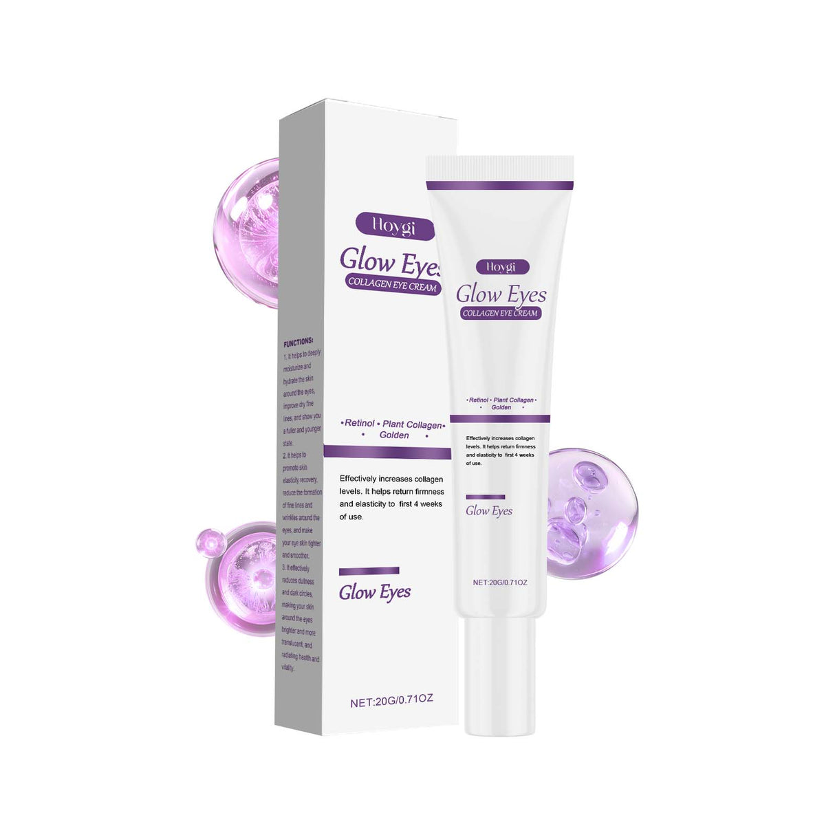 Collagen Eye Cream Firming Moisturizing Hydrating Eye Cream Gentle Care Nourishing Brightening Eye Cream