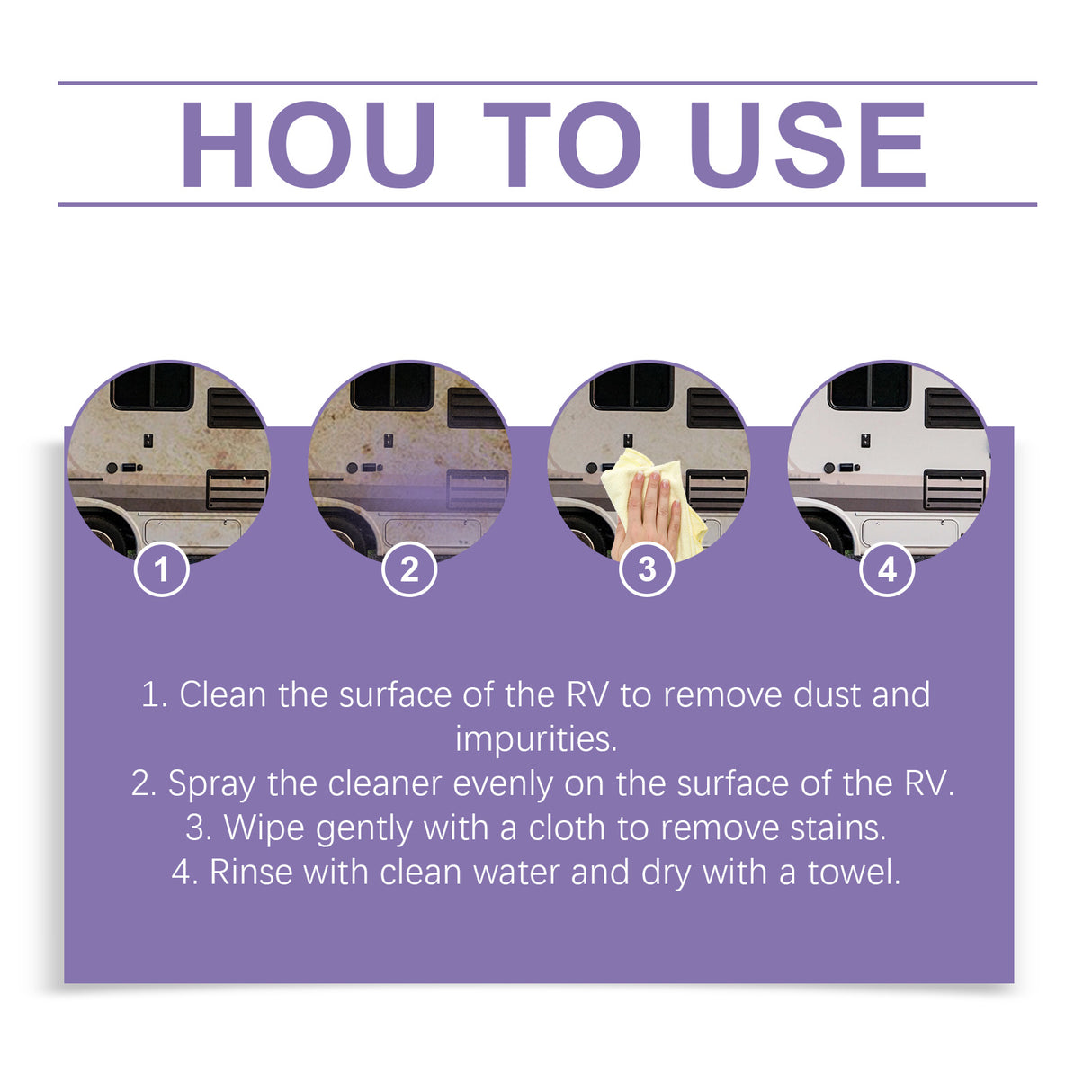 Motorhome Cleaning Solution, One Step Cleaning Easy Decontamination Bright As New Anti-Uv Coating Agent - V.I.P Digital Presence