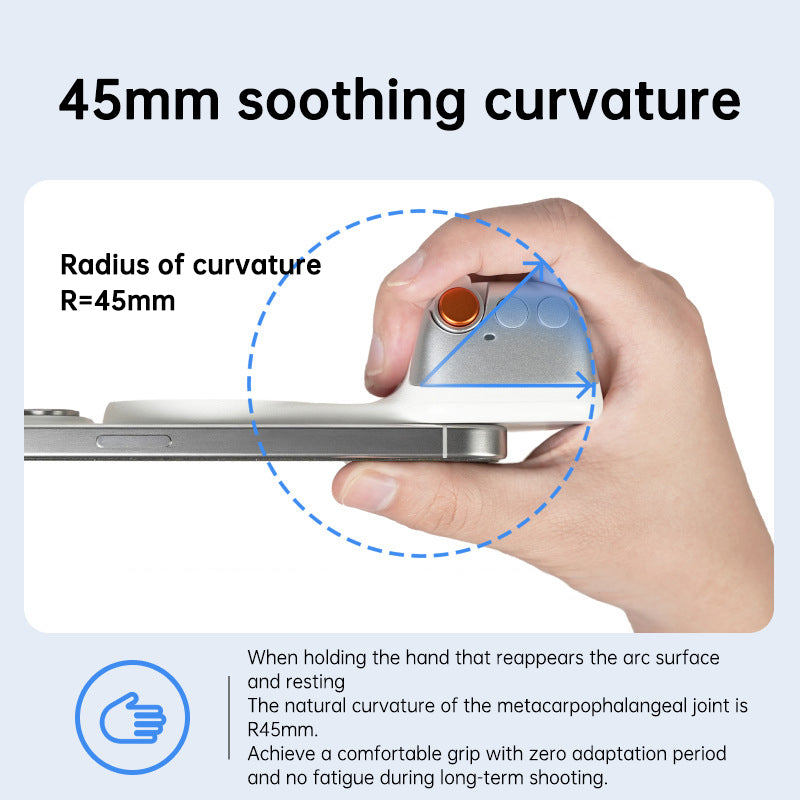 MagSafe Compatible Fun Photography Grip: MFi Certified Wireless Bluetooth Stabilizer for Shake-Free Shooting - V.I.P Digital Presence