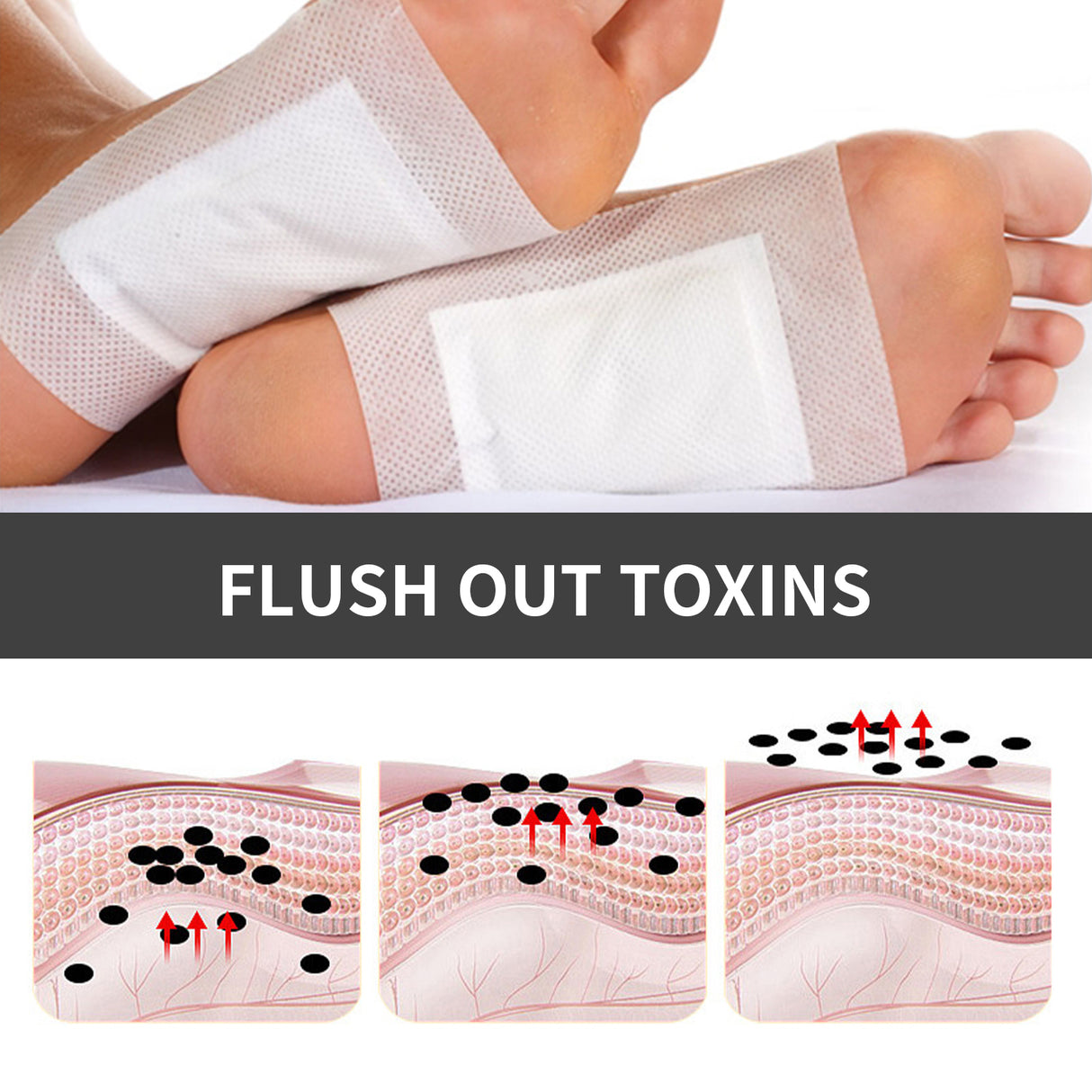 Uric Soothing Pads, Relieve Joint Pain Foot Clean Cold Dispelling Wet Foot Patch - V.I.P Digital Presence