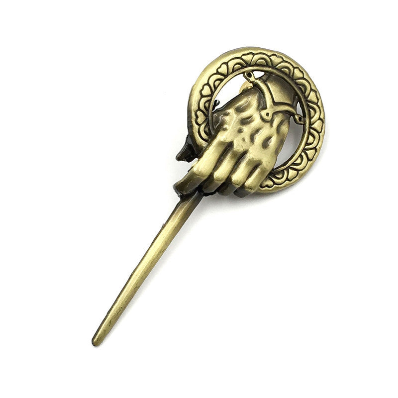 Game of Thrones Song of Ice and Fire Brooch Hand of the King Lapel Inspired Authentic Prop Pin Badge Brooches Movie Jewelry - V.I.P Digital Presence