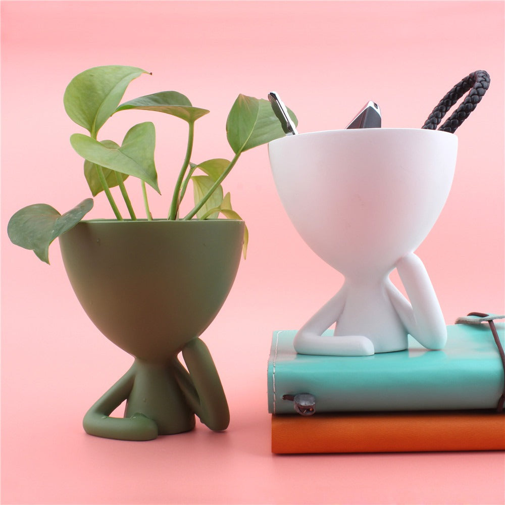 Cartoon cheek support abstract figurine desktop decoration creative home - V.I.P Digital Presence