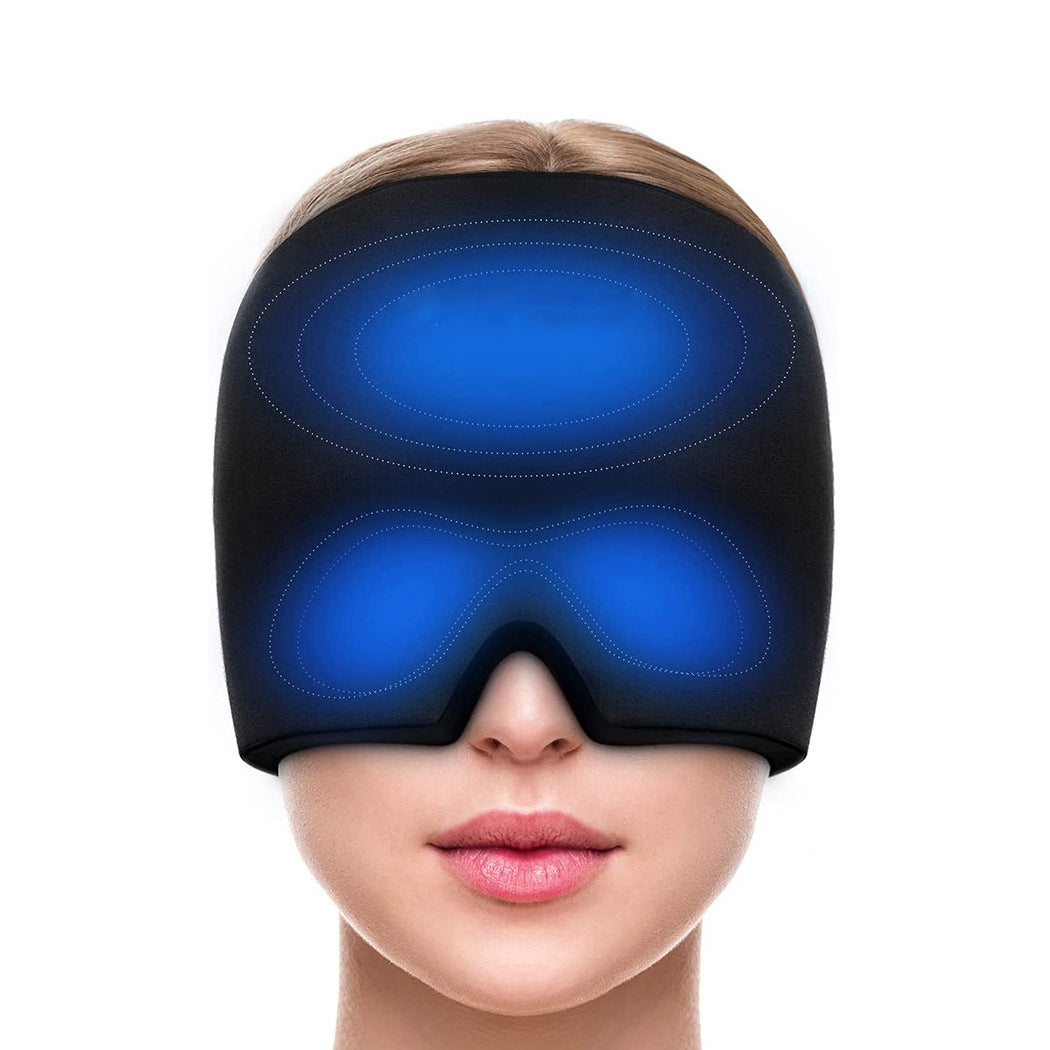 Migraine Relief Hat Ice Pack Headache Relief Gel Eye Mask Cold Therapy Migraine Face Mask Elastic Bag - V.I.P Digital Presence