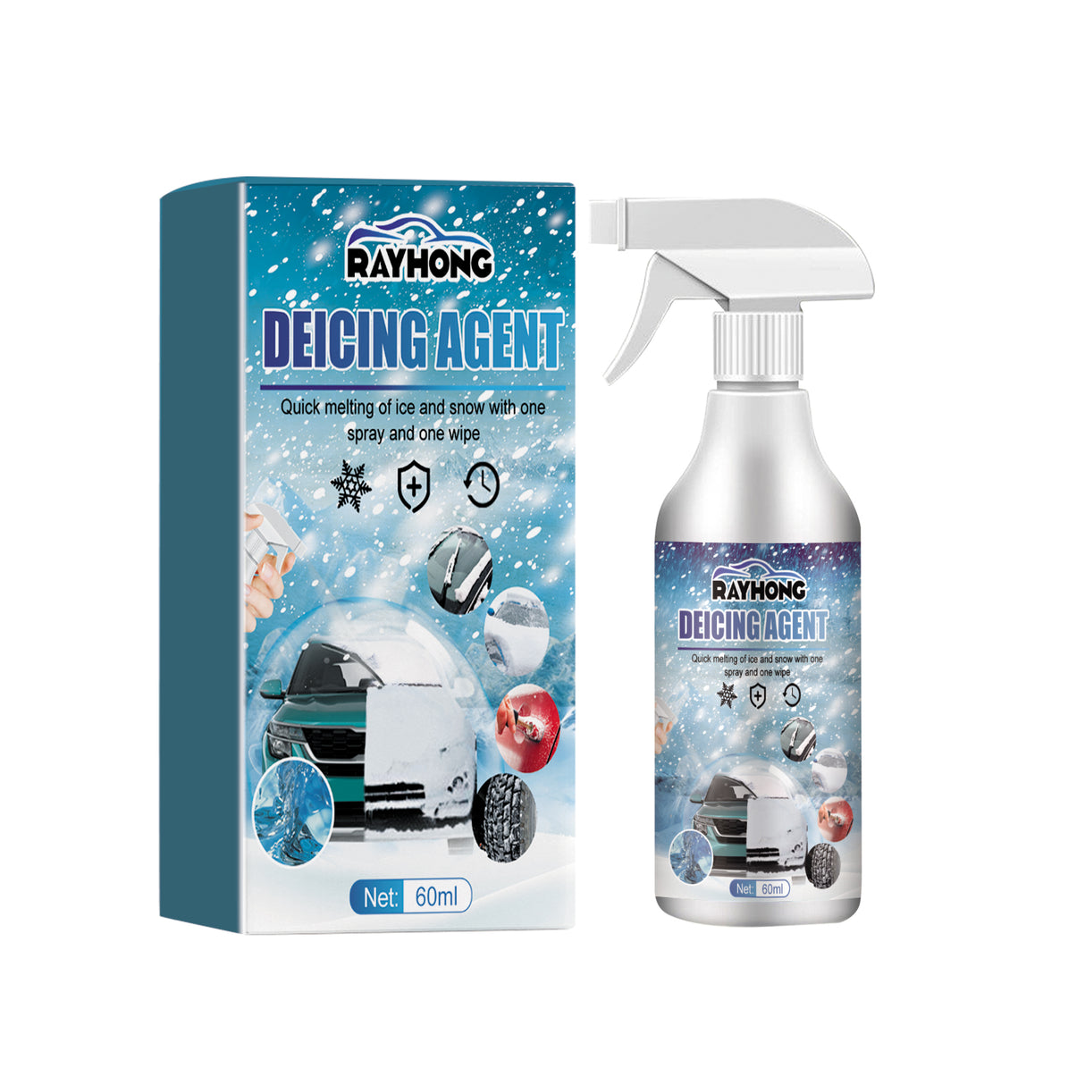 Snow Defrosting Agent, Car Windshield Windows Fast And Powerful Defrosting Defogging Deicing And Snow-melting Cleaning Agent - V.I.P Digital Presence