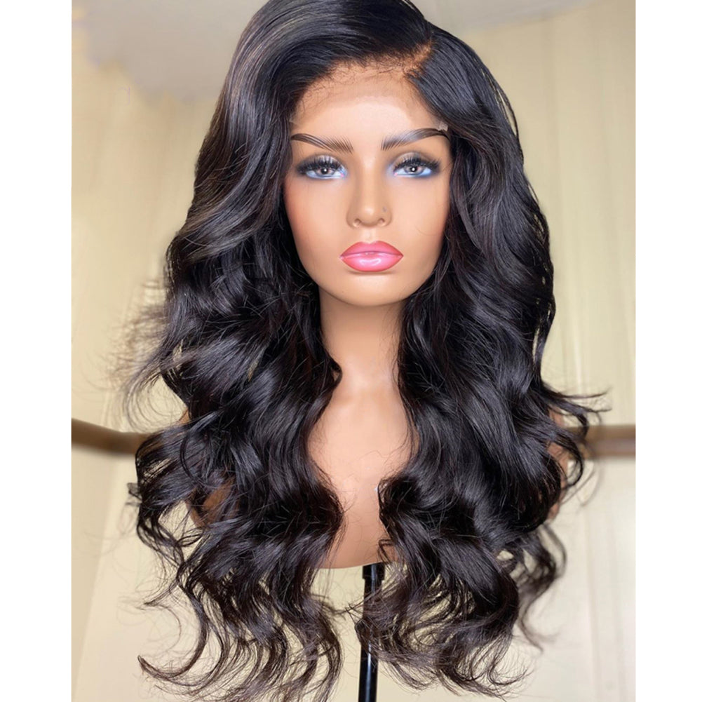 New European And American Women's Natural Front Lace Wavy Long Curly Lanting Wig Headgear - V.I.P Digital Presence
