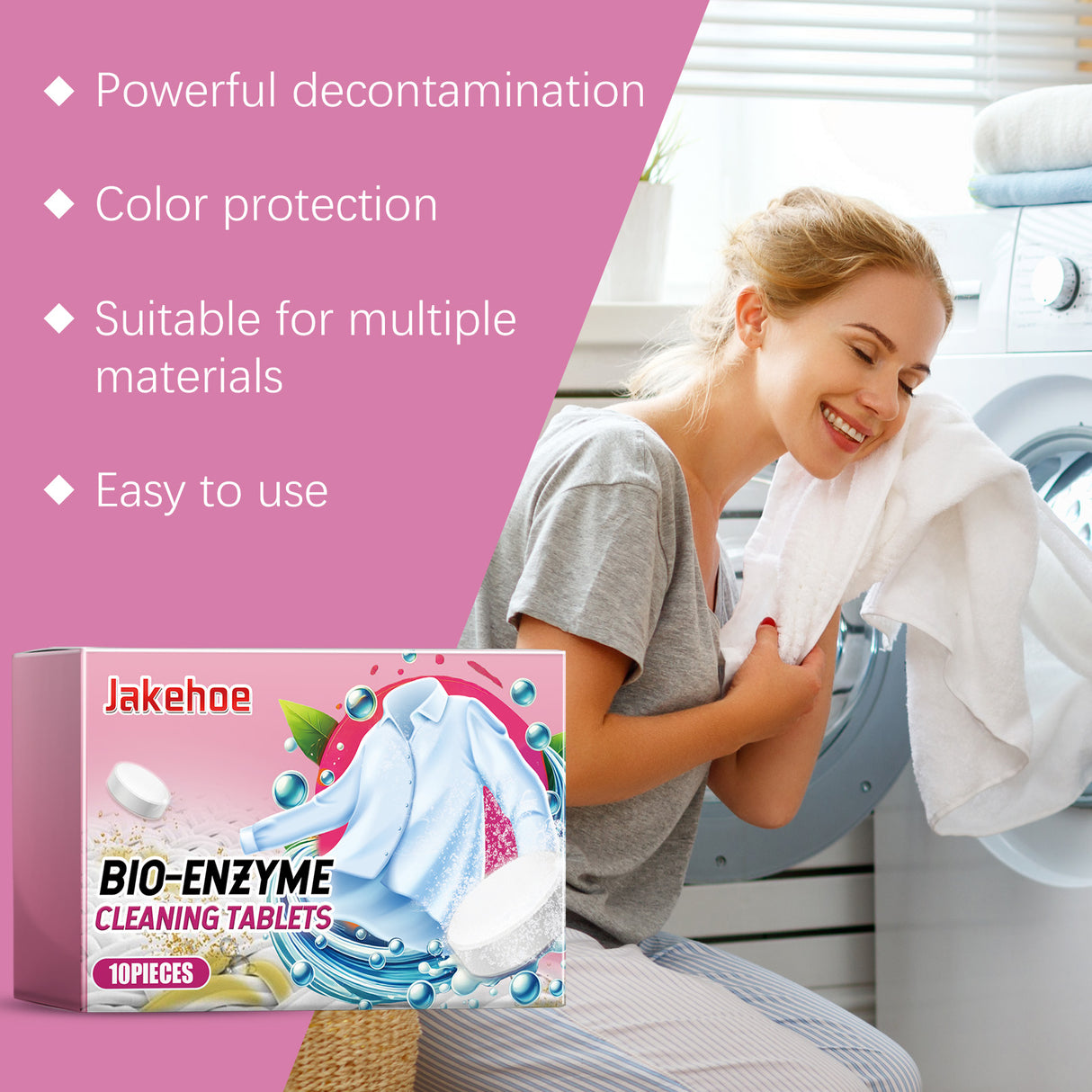 Clothing Decontamination Effervescent Tablet Biological Enzyme Explosion Salt Household Clothing Decontamination Decontamination Stain Leave Fragrance Cleaning - V.I.P Digital Presence