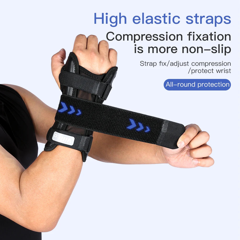 Basketball sports aluminum plate support hand pressure strap mesh breathable and anti damage protective equipment
