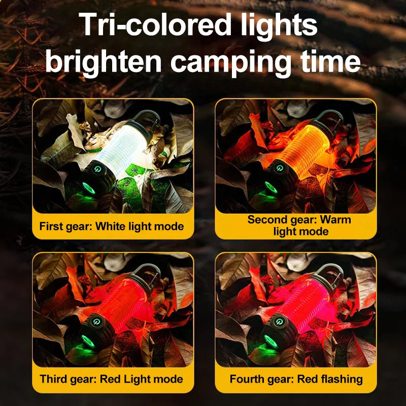 Multi functional outdoor camping light, portable strong light flashlight, rechargeable mini retro camping atmosphere light - V.I.P Digital Presence