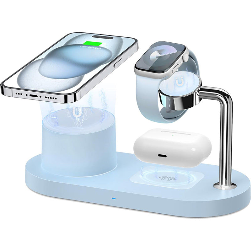 MagSafe magnetic suction three-in-one suitable for Apple mobile phone 15w wireless charging - V.I.P Digital Presence