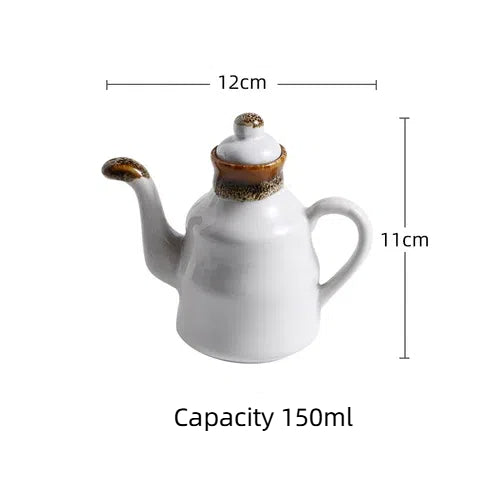 Ceramic Blue and White Kuibai Oil Pot Vinegar Bottle Oil Bottle Vinegar Pot Seasoning Pot Soy Sauce Hotel Restaurant - V.I.P Digital Presence