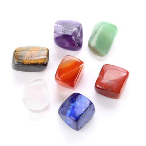 Seven Chakra Stone 7 Colors Set Yoga Chakra Irregular Reiki Healing Crystals Stone Polished Individual Stones Comfortable - V.I.P Digital Presence