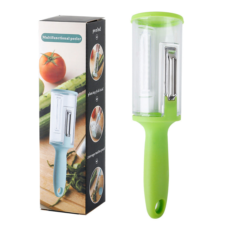 Multifunctional Peeler With Storage Box The Ultimate Solution For Peeling Vegetables, Fruits, And Scaling Fish - V.I.P Digital Presence