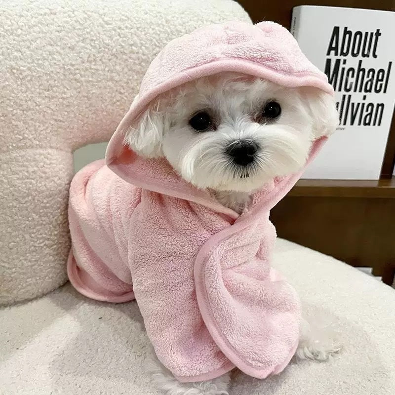 Dogs can wear bathing and drying bathrobes in all seasons bath towels thickened absorbent towels - V.I.P Digital Presence