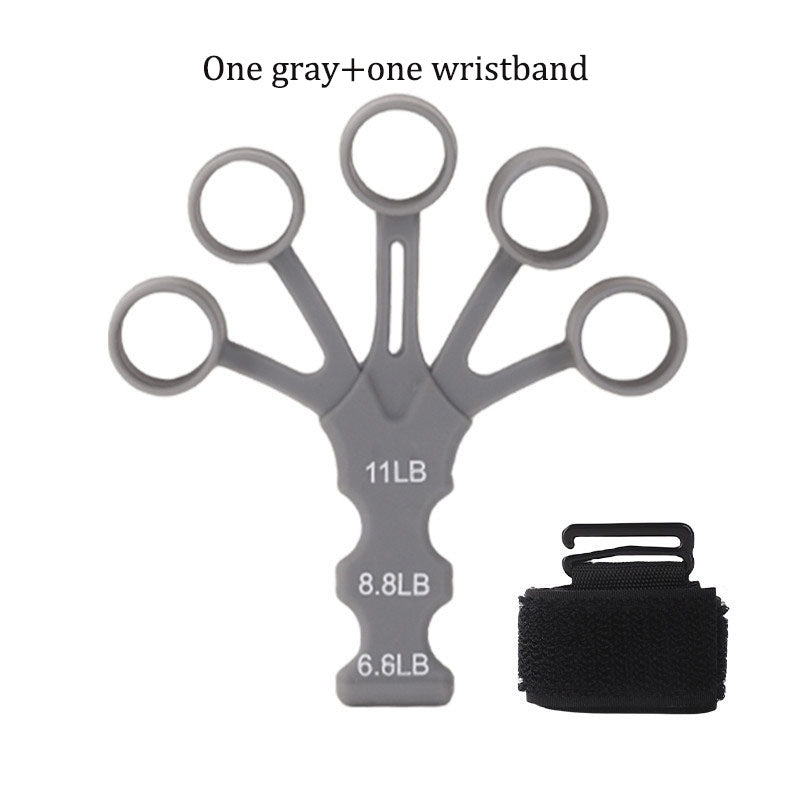 Silicone 5-finger finger trainer, wrist tension device, shooting corrector, basketball shooting training assistance grip strengt - V.I.P Digital Presence