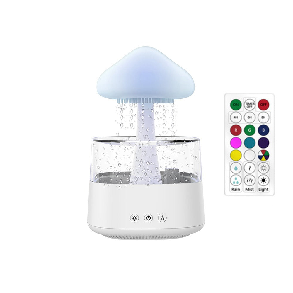 New Designed Cool Mist Essential Oil 7 Colors LED Night Light Wood Grain Cloud Rain Water Air Humidifier - V.I.P Digital Presence